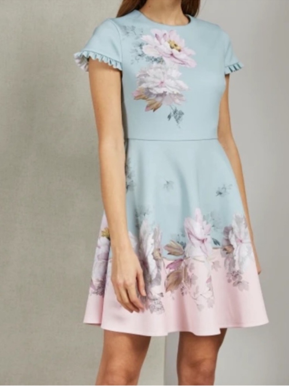 Ted Baker London Floral Fit-and-Flare Skater Dress